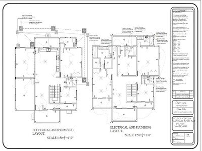 Basic Electrical and Plumbing Drawings